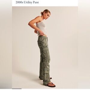 Abercrombie 2000s Utility Cargo Green Women's Pants